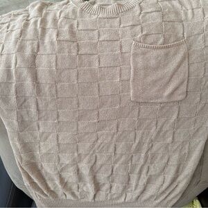 Men's Tan Sweater with Pocket